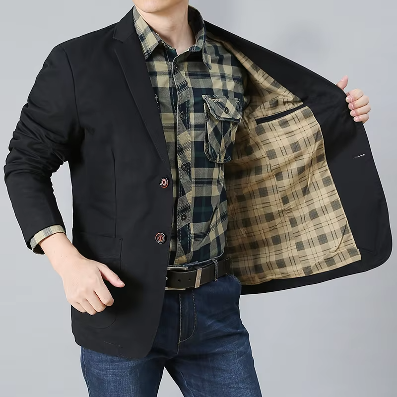 Malachy Men's Blazer | Single-Breasted Blazer for Autumn