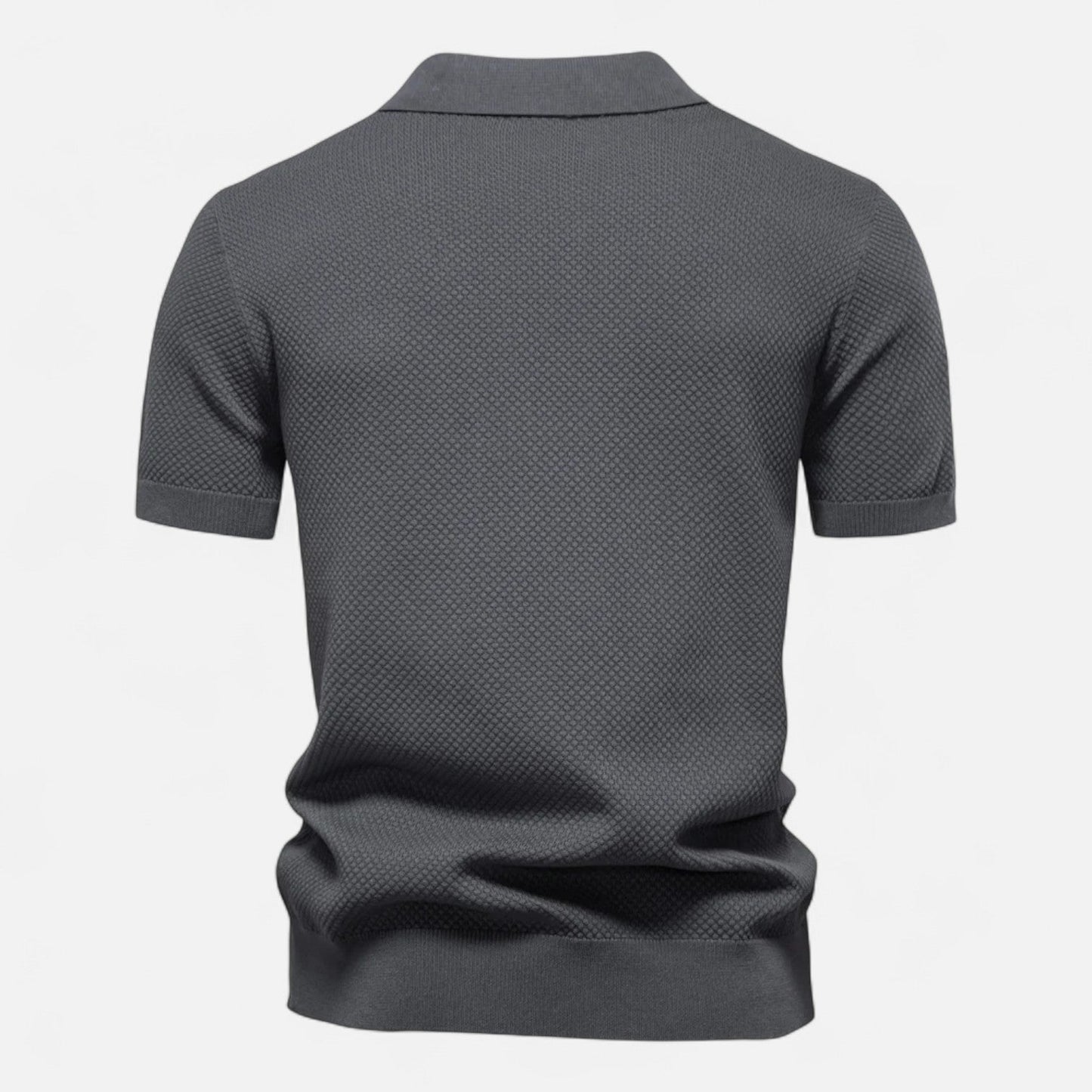 Kaleb Men’s Polo Shirt | Knitted Short Sleeve Polo Shirt for Autumn