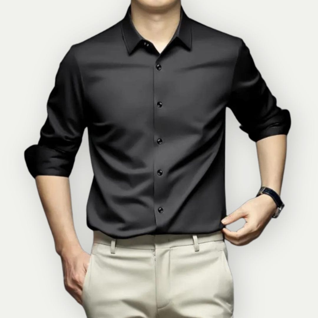 Kahlil Dress Shirt | Men's Slim Fit Satin Shirt