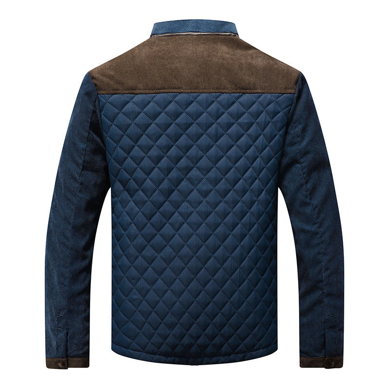 Lathan Men’s Jacket | Quilted Two-Tone Jacket for Autumn