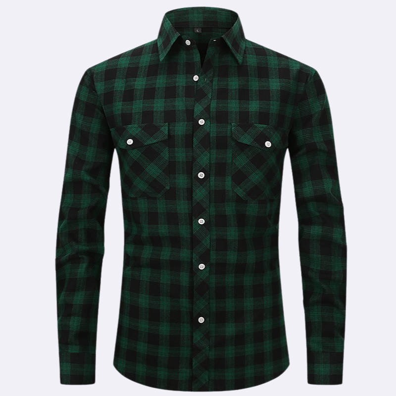 Leroy Men’s Shirt | Plaid Flannel Shirt for Autumn