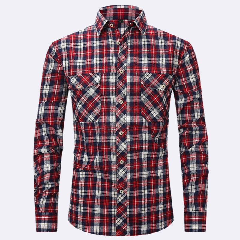 Leroy Men’s Shirt | Plaid Flannel Shirt for Autumn