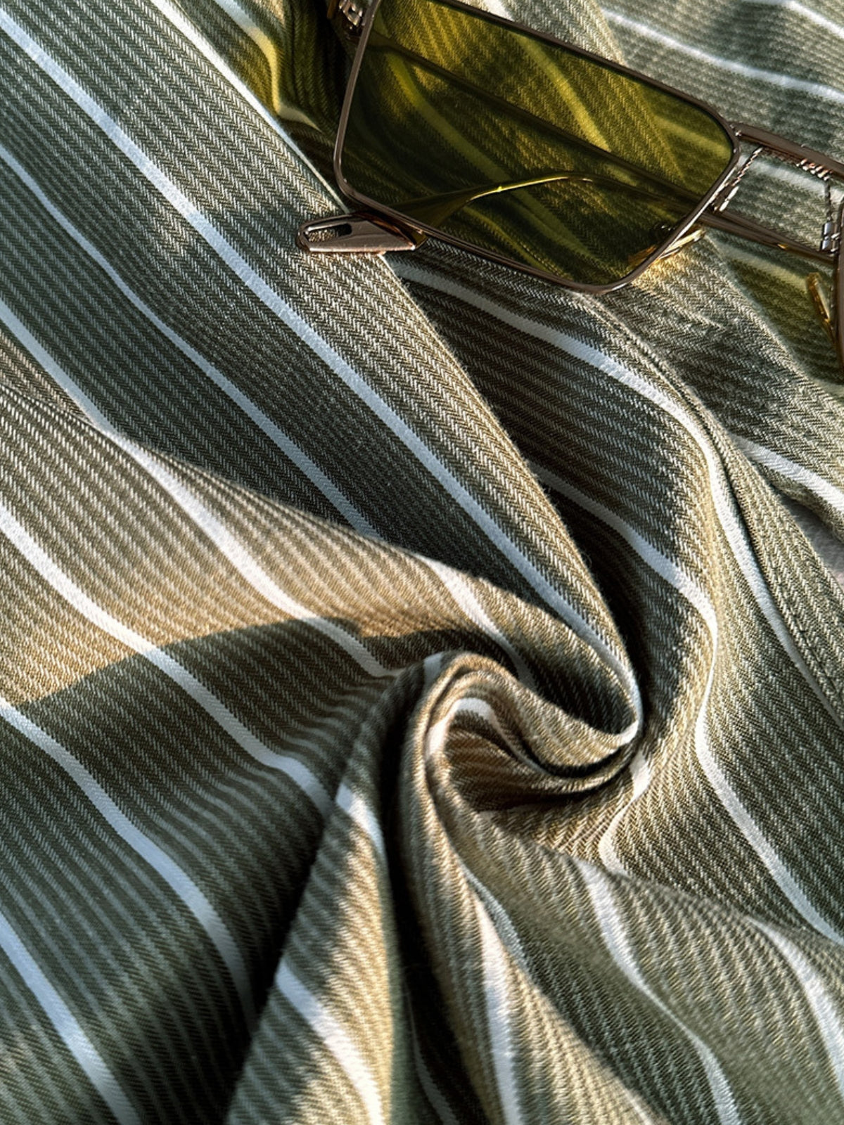 Khalid Shirt | Men's Autumn Slim Fit Retro Italian Striped Shirt