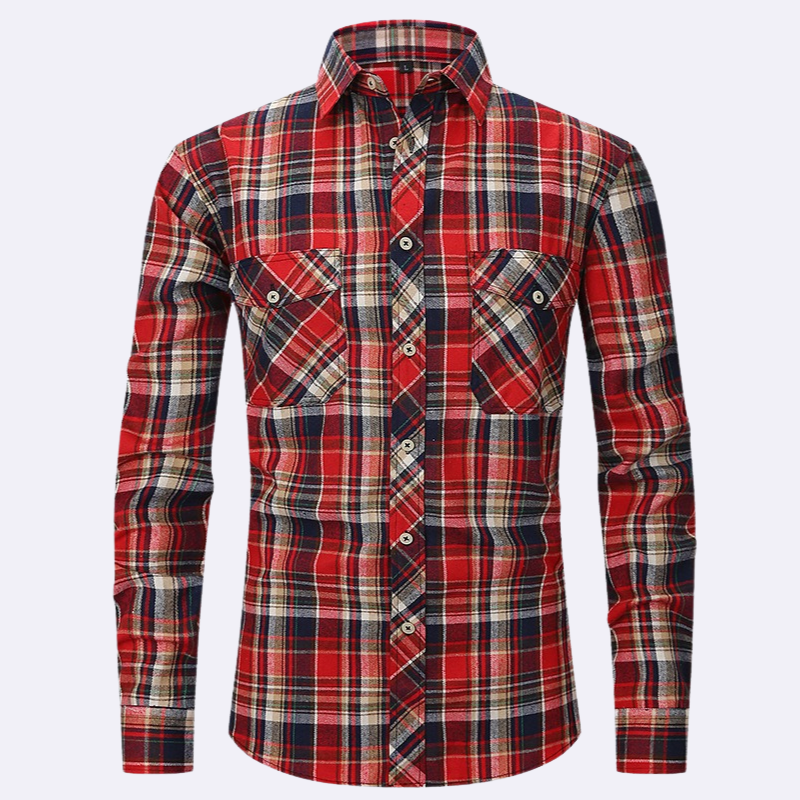Leroy Men’s Shirt | Plaid Flannel Shirt for Autumn