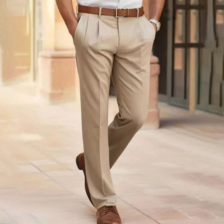 Landric Men's Business Trousers | Slim Tapered Trousers