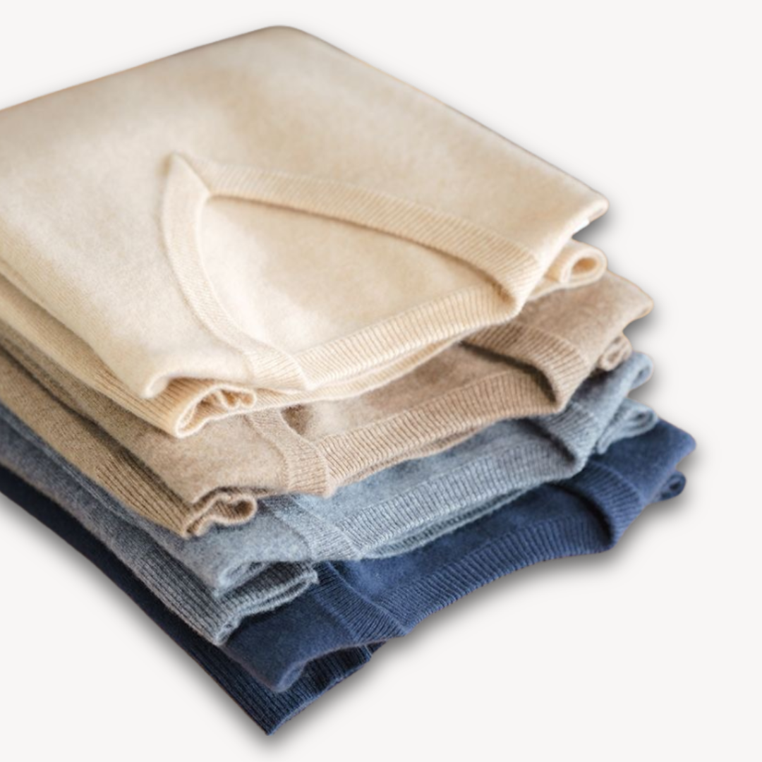 Khyran Men’s Jumper | Cashmere V-Neck for Autumn