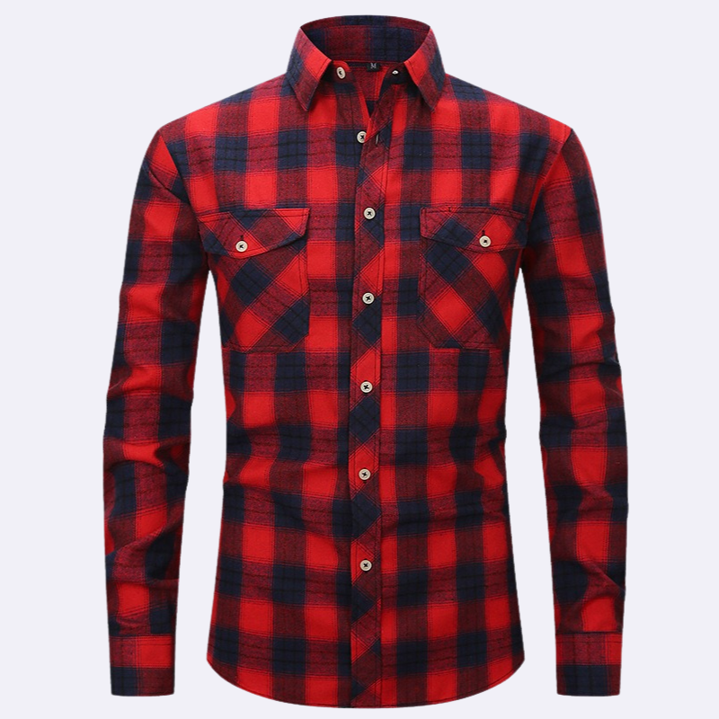Leroy Men’s Shirt | Plaid Flannel Shirt for Autumn