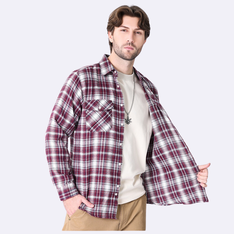 Leroy Men’s Shirt | Plaid Flannel Shirt for Autumn