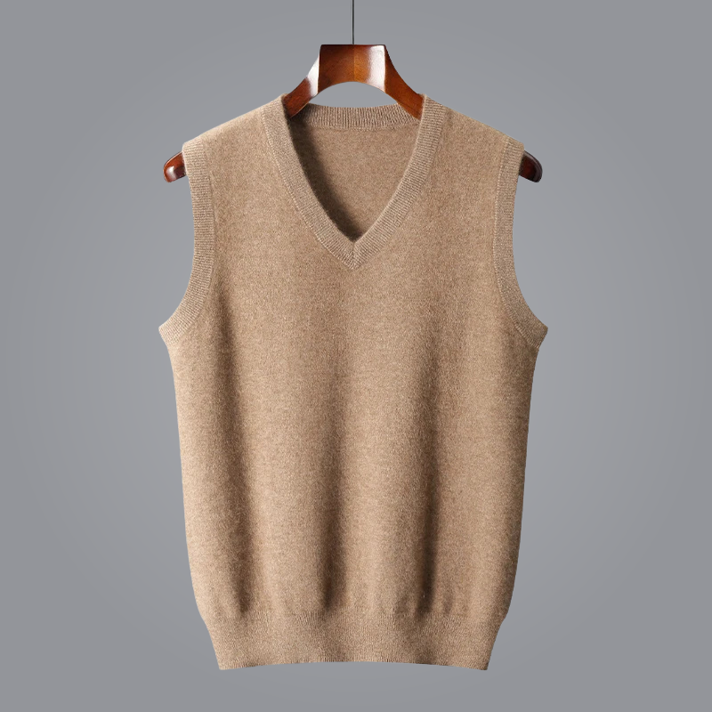 Kingson Men’s Vest | Knitted V-Neck for Autumn