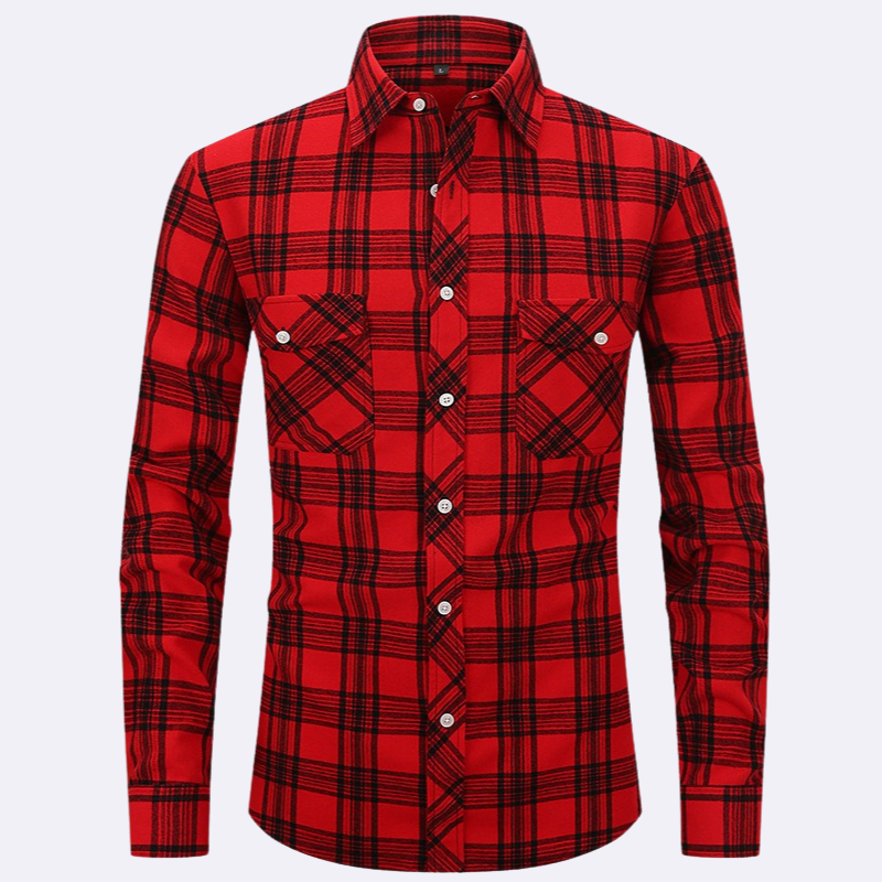 Leroy Men’s Shirt | Plaid Flannel Shirt for Autumn