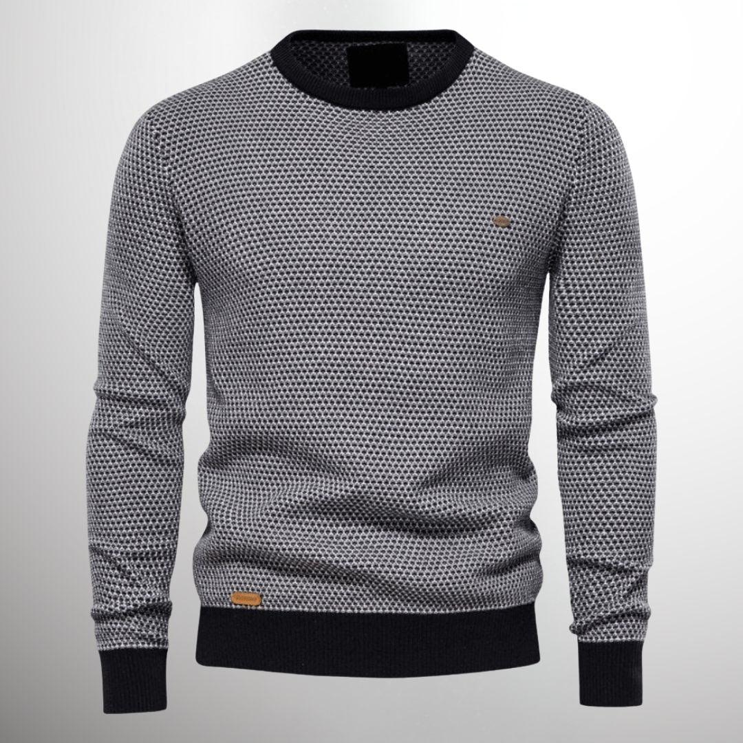 Lennert Men’s Sweater | Textured Sweater for Autumn