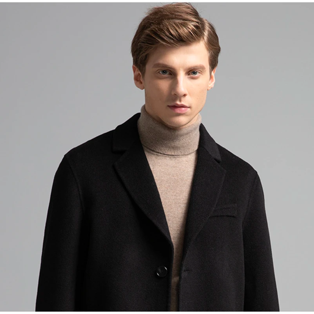 Lando Men’s Sweater | Soft Knit Turtleneck Sweater for Winter