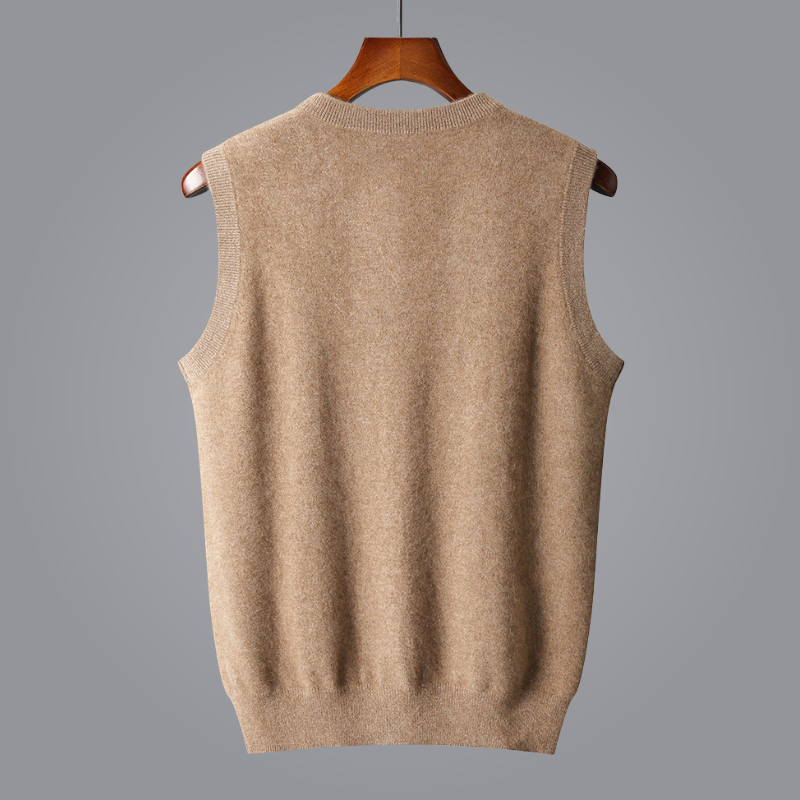 Kingson Men’s Vest | Knitted V-Neck for Autumn