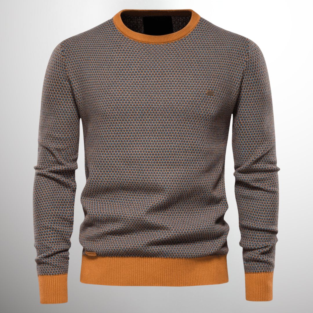 Lennert Men’s Sweater | Textured Sweater for Autumn