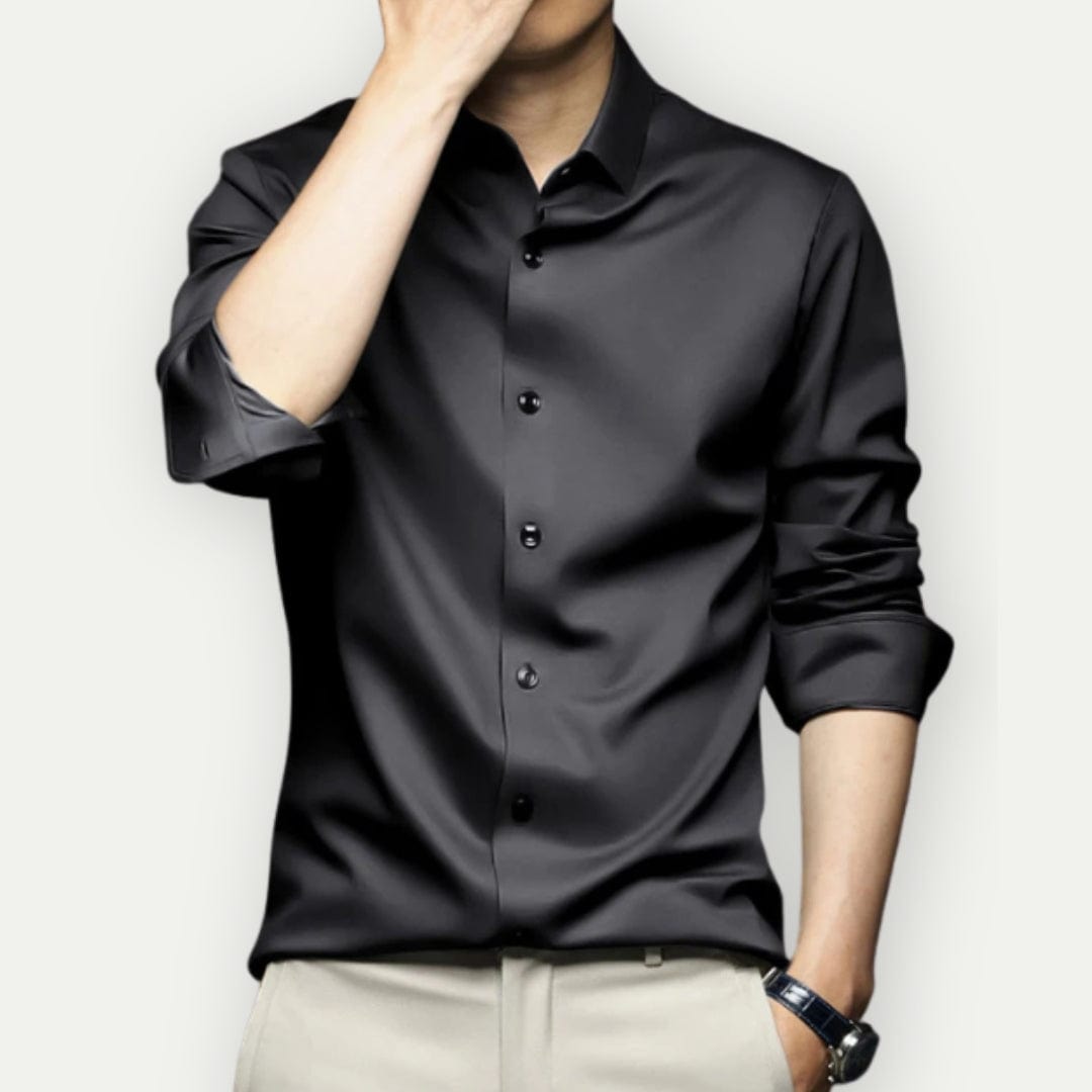 Kahlil Dress Shirt | Men's Slim Fit Satin Shirt