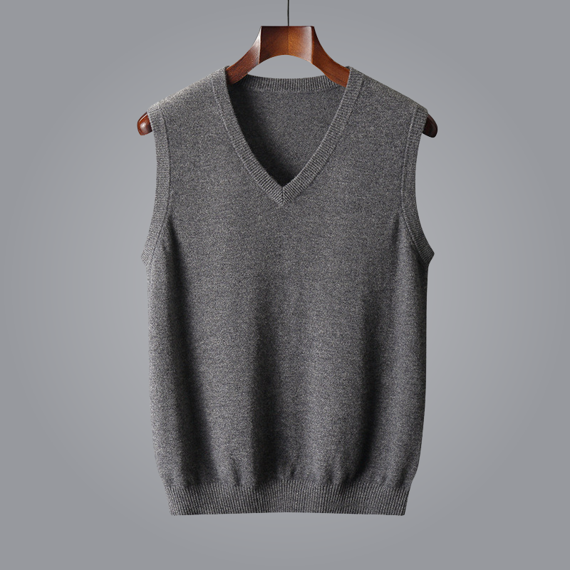 Kingson Men’s Vest | Knitted V-Neck for Autumn