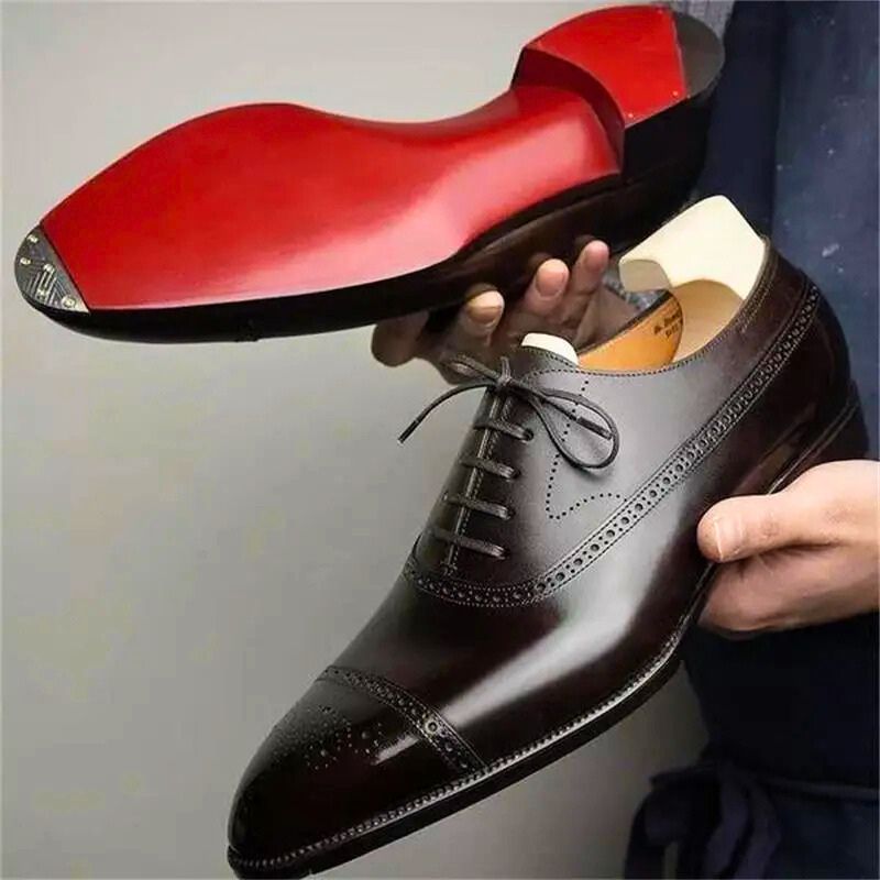 Karson Oxford Shoes | Men's Classic Leather Brogue Dress Shoes