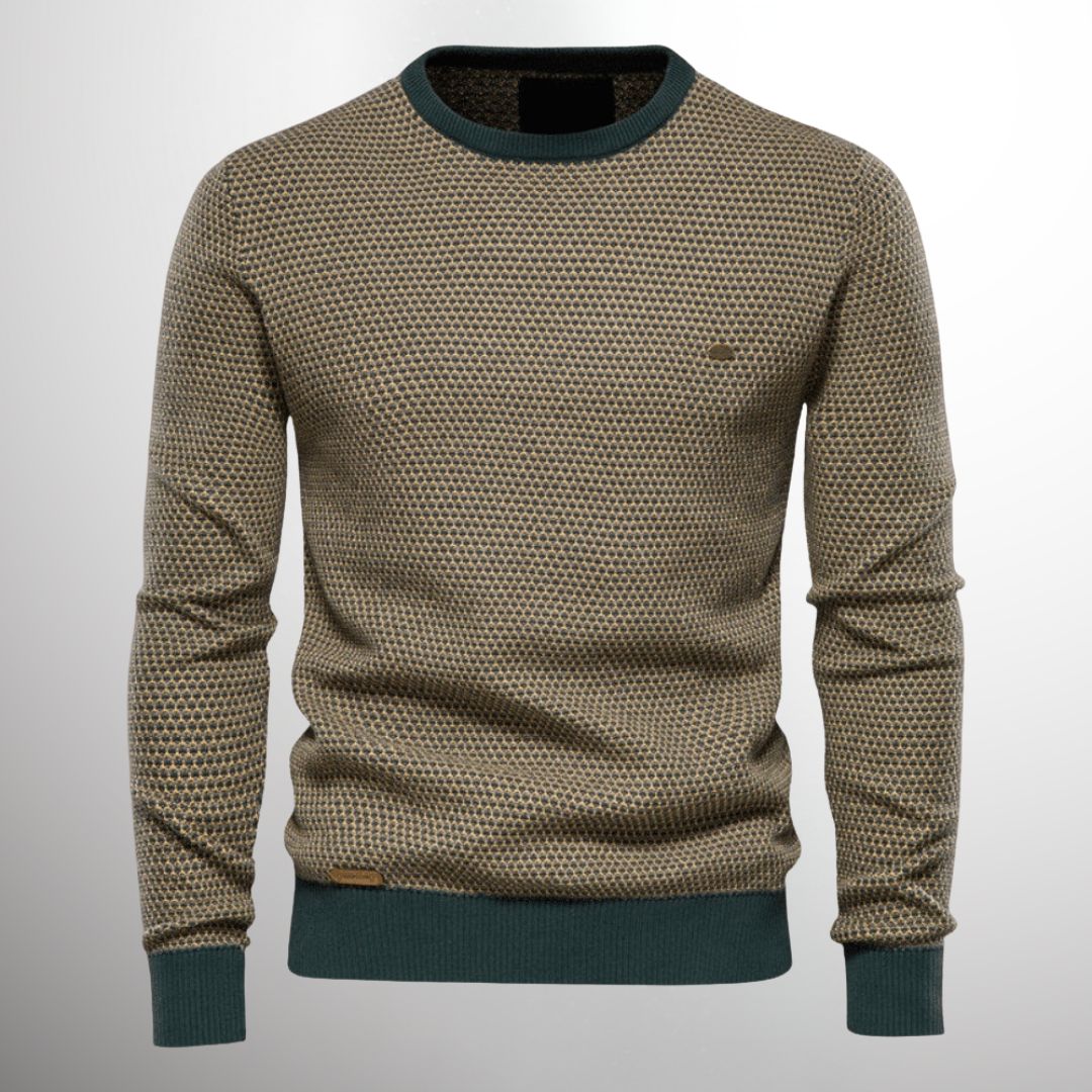 Lennert Men’s Sweater | Textured Sweater for Autumn