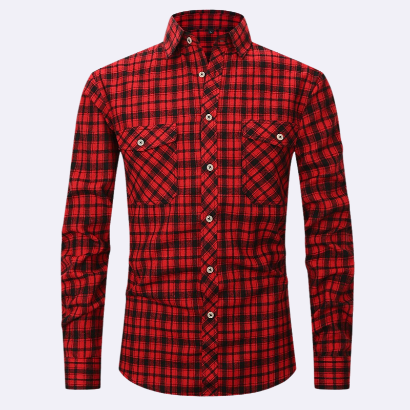 Leroy Men’s Shirt | Plaid Flannel Shirt for Autumn