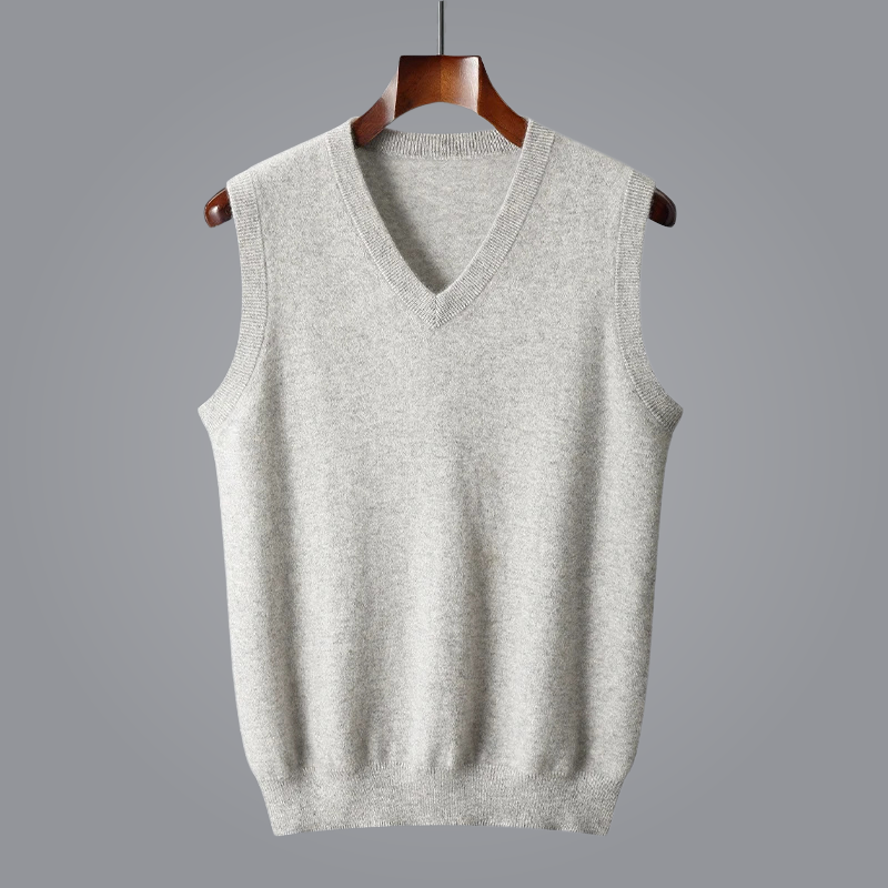 Kingson Men’s Vest | Knitted V-Neck for Autumn