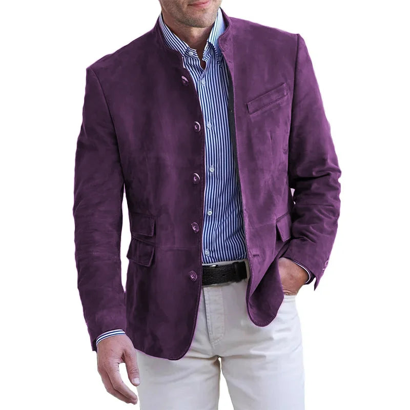 Khyran Jacket | Men's Stylish Suede Jacket for Autumn