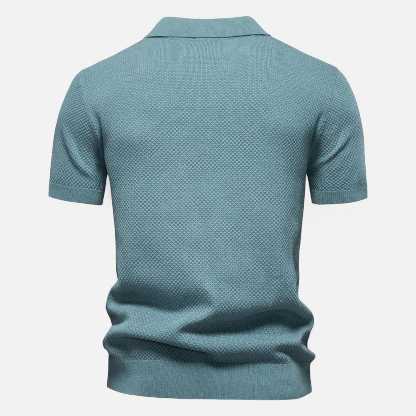 Kaleb Men’s Polo Shirt | Knitted Short Sleeve Polo Shirt for Autumn