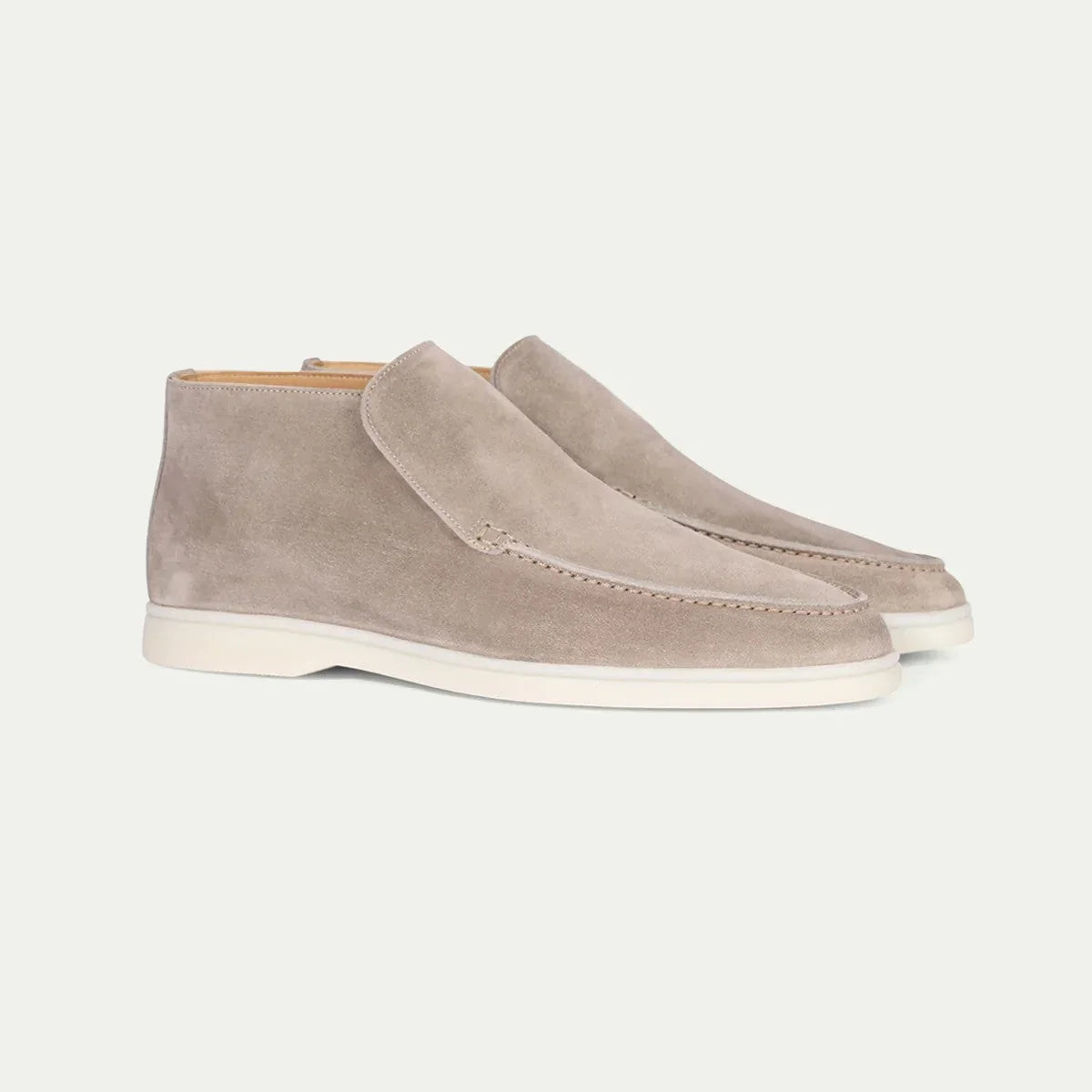 Kasimir Men’s Shoes | Suede Slip-On Loafers with Low-Cut Profile and Flat Sole for Autumn