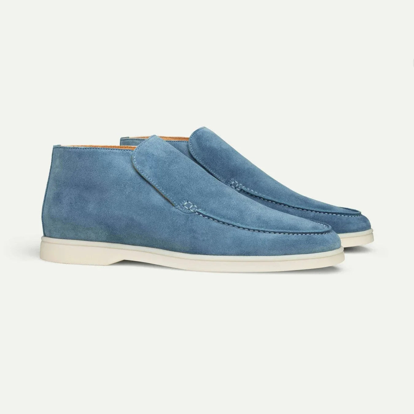 Kasimir Men’s Shoes | Suede Slip-On Loafers with Low-Cut Profile and Flat Sole for Autumn