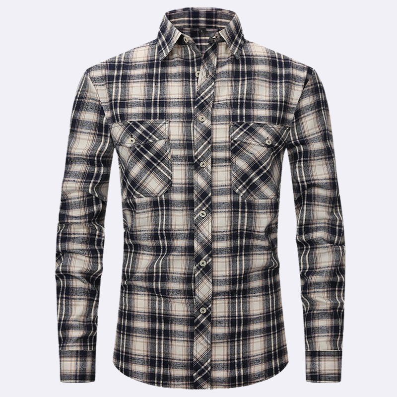 Leroy Men’s Shirt | Plaid Flannel Shirt for Autumn