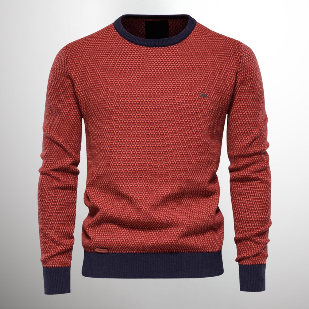 Lennert Men’s Sweater | Textured Sweater for Autumn