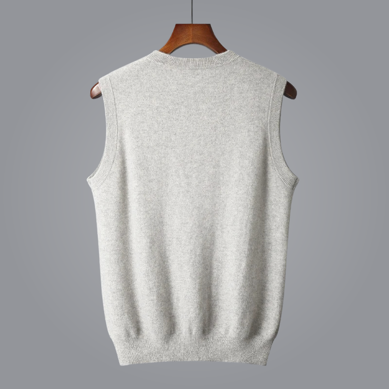 Kingson Men’s Vest | Knitted V-Neck for Autumn