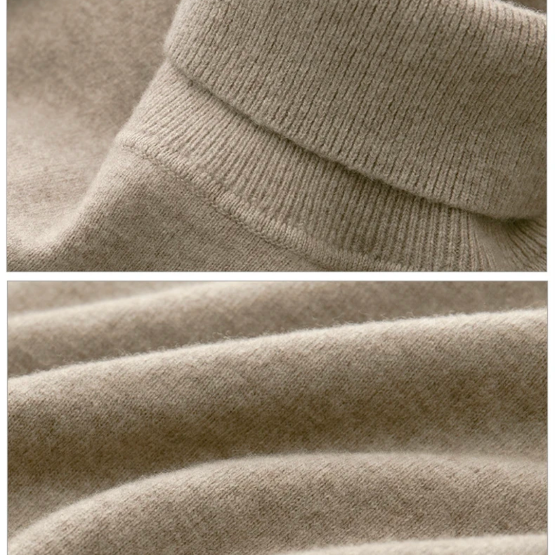 Lando Men’s Sweater | Soft Knit Turtleneck Sweater for Winter