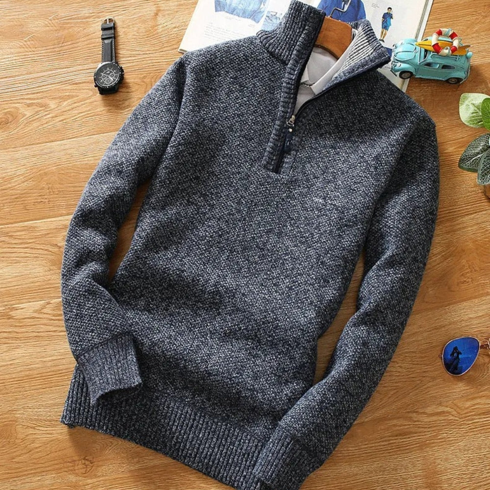 Liam Men’s Jumper | Sweater High Collar for Autumn