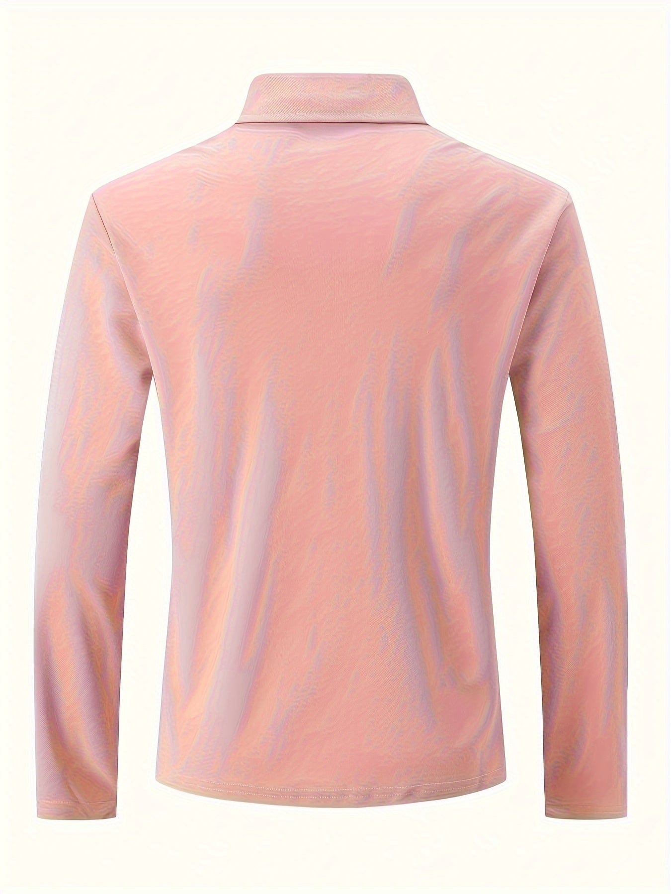 Jannick Men’s Polo Shirt | Long Sleeve Polo Shirt with Collar and Button Placket for Autumn