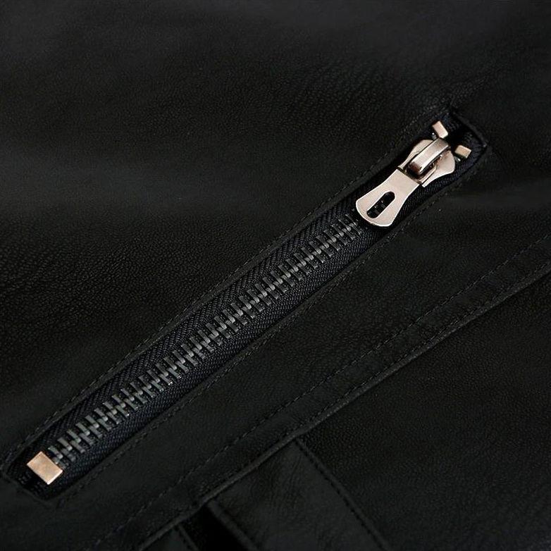 Milan Men’s Jacket Faux Leather Racer Style