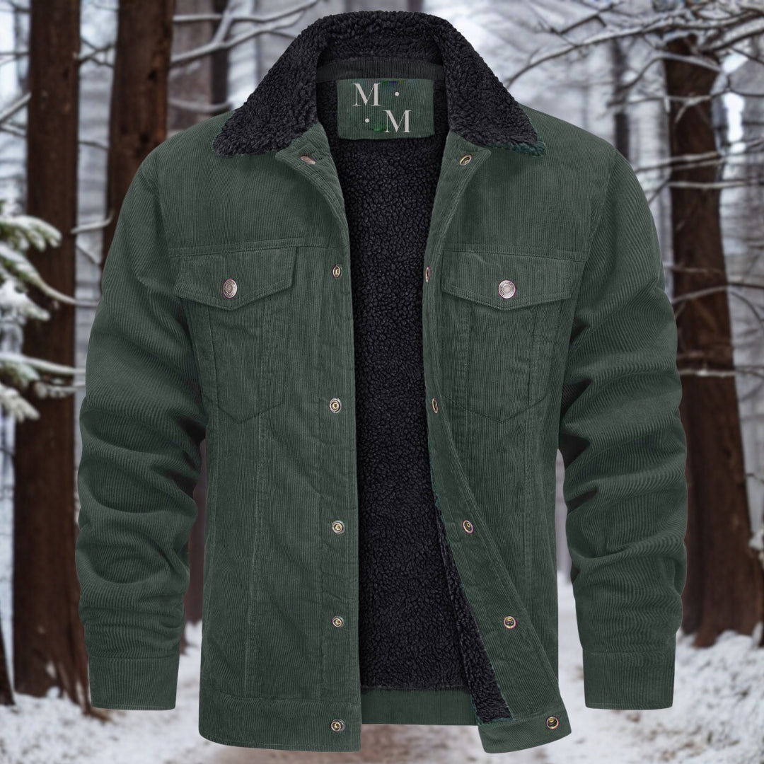 Martel Men’s Jacket | Fleece-Lined Corduroy Winter Style