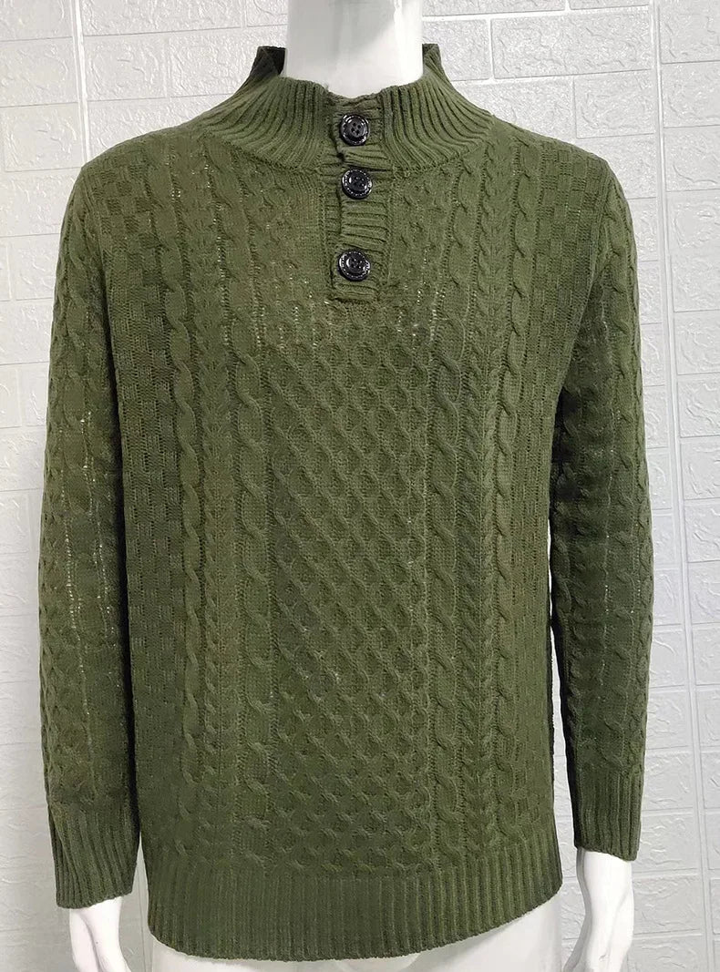 Lindon Men’s Jumper | Cable Knit Sweater for Autumn