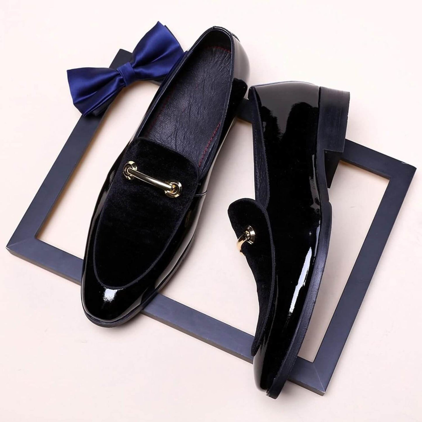 Kean Loafers | Men's Patent Leather Italian-Style Formal Shoes