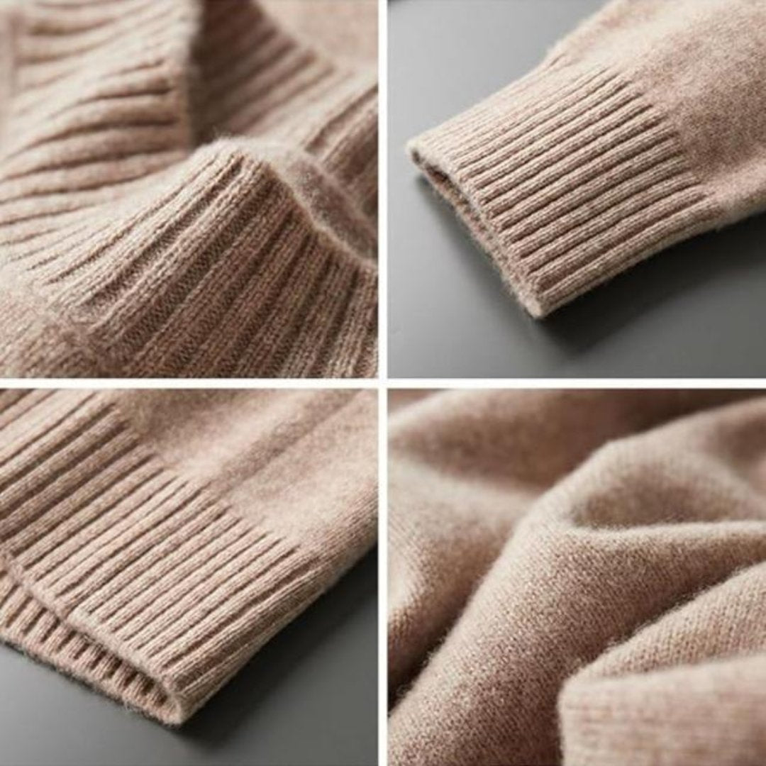 Jamari Crewneck Cardigan | Merino Wool Knit for Winter