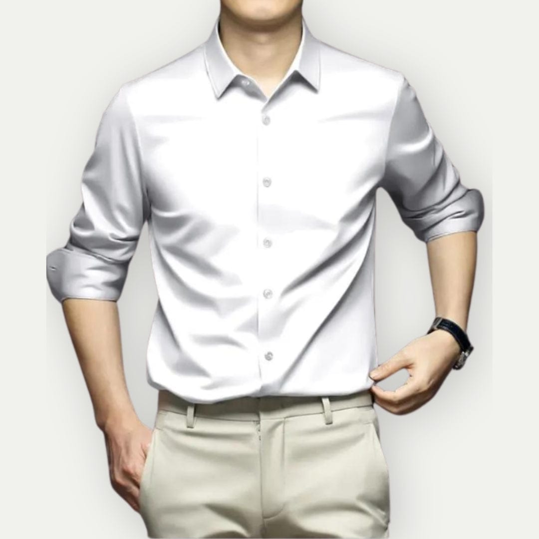 Kahlil Dress Shirt | Men's Slim Fit Satin Shirt