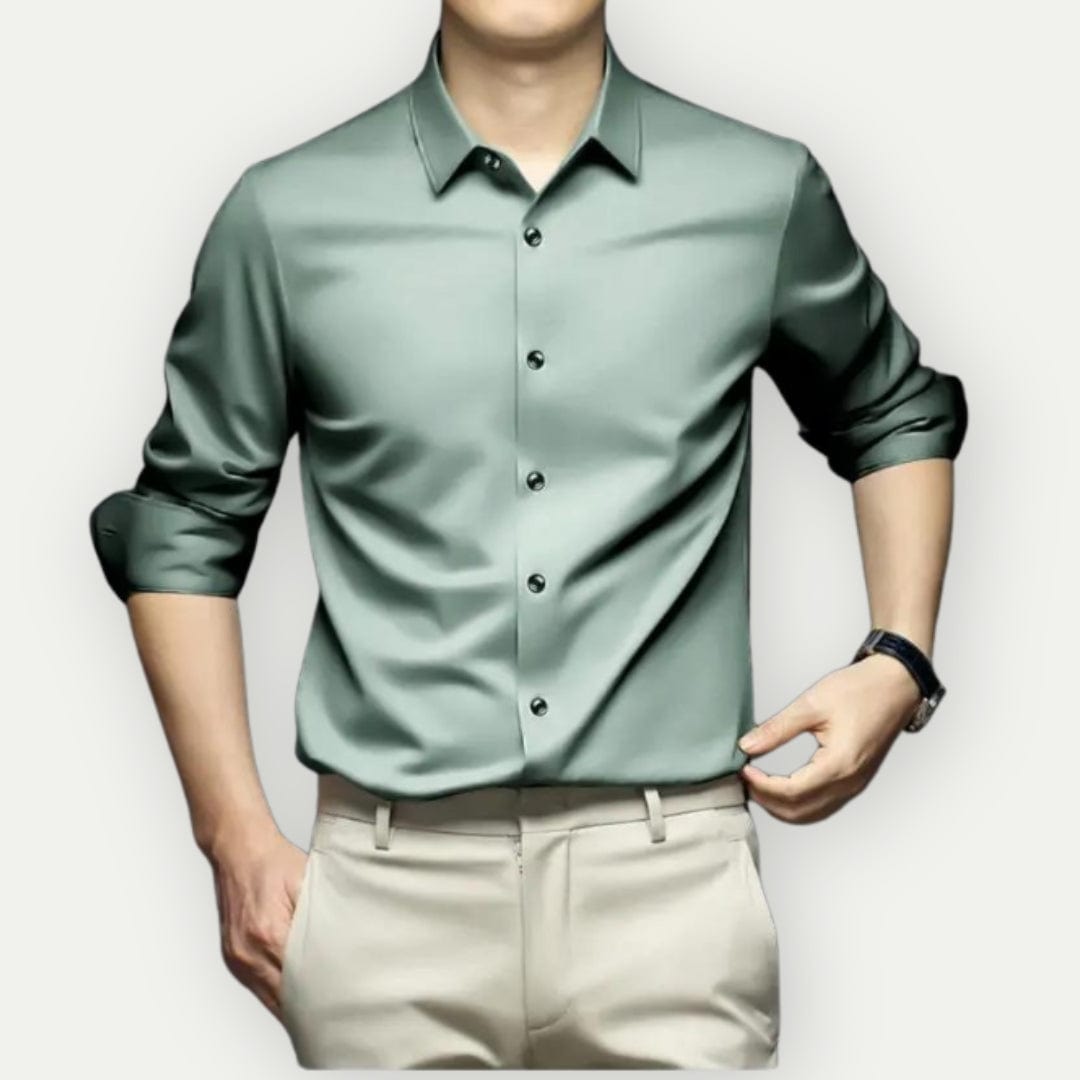 Kahlil Dress Shirt | Men's Slim Fit Satin Shirt