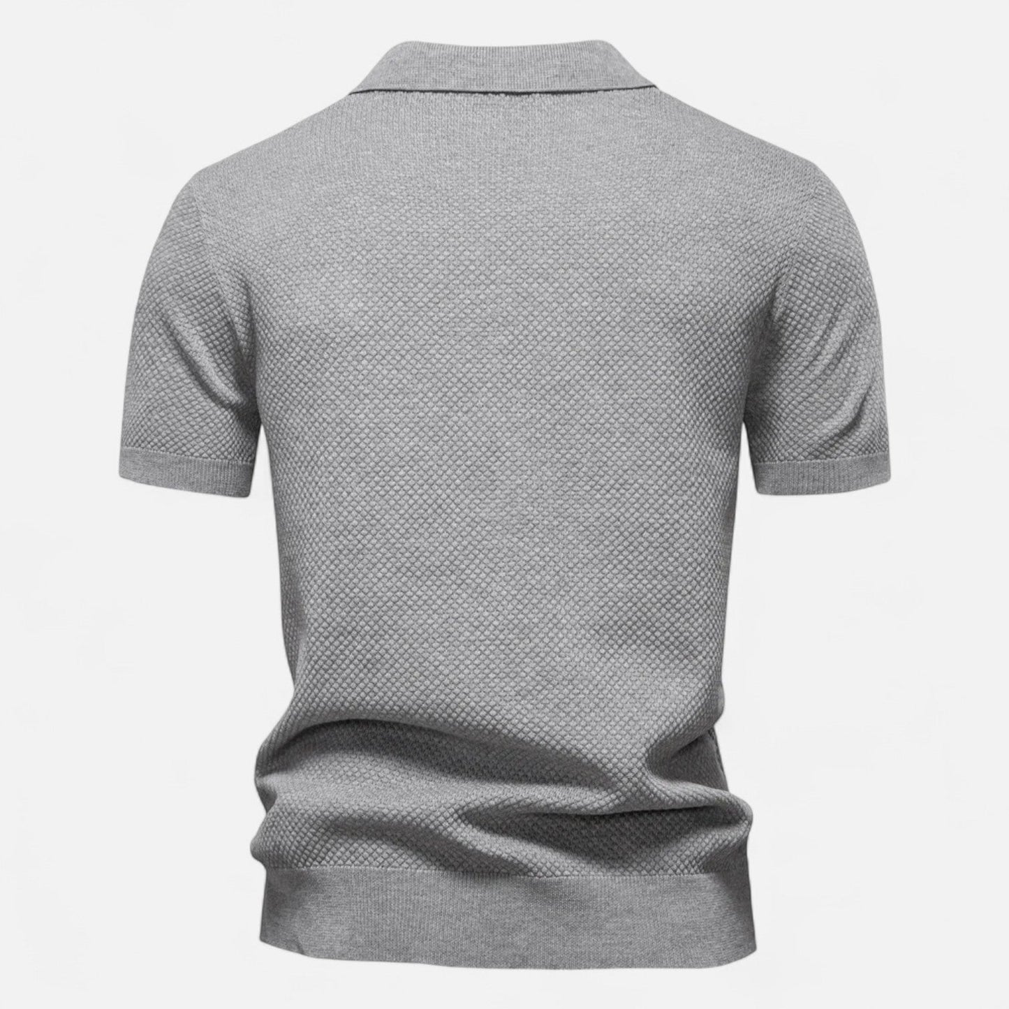 Kaleb Men’s Polo Shirt | Knitted Short Sleeve Polo Shirt for Autumn