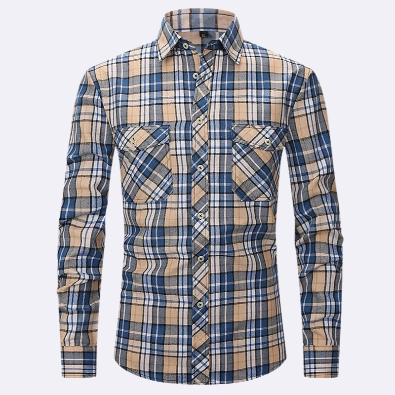 Leroy Men’s Shirt | Plaid Flannel Shirt for Autumn