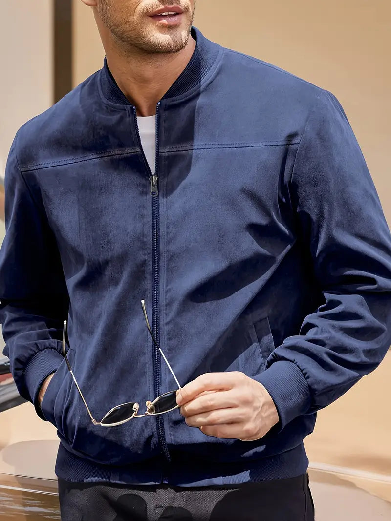 Kenneth Bomber Jacket | Men's Autumn Lightweight Casual Zip-Up Jacket