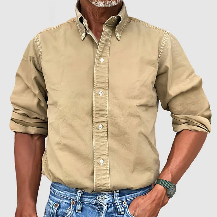 Kieron Shirt | Men's Classic Long Sleeve Shirt for Autumn