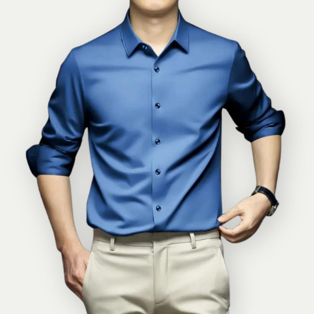 Kahlil Dress Shirt | Men's Slim Fit Satin Shirt