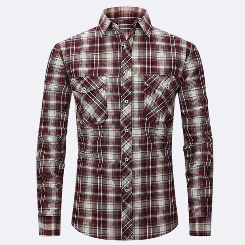 Leroy Men’s Shirt | Plaid Flannel Shirt for Autumn