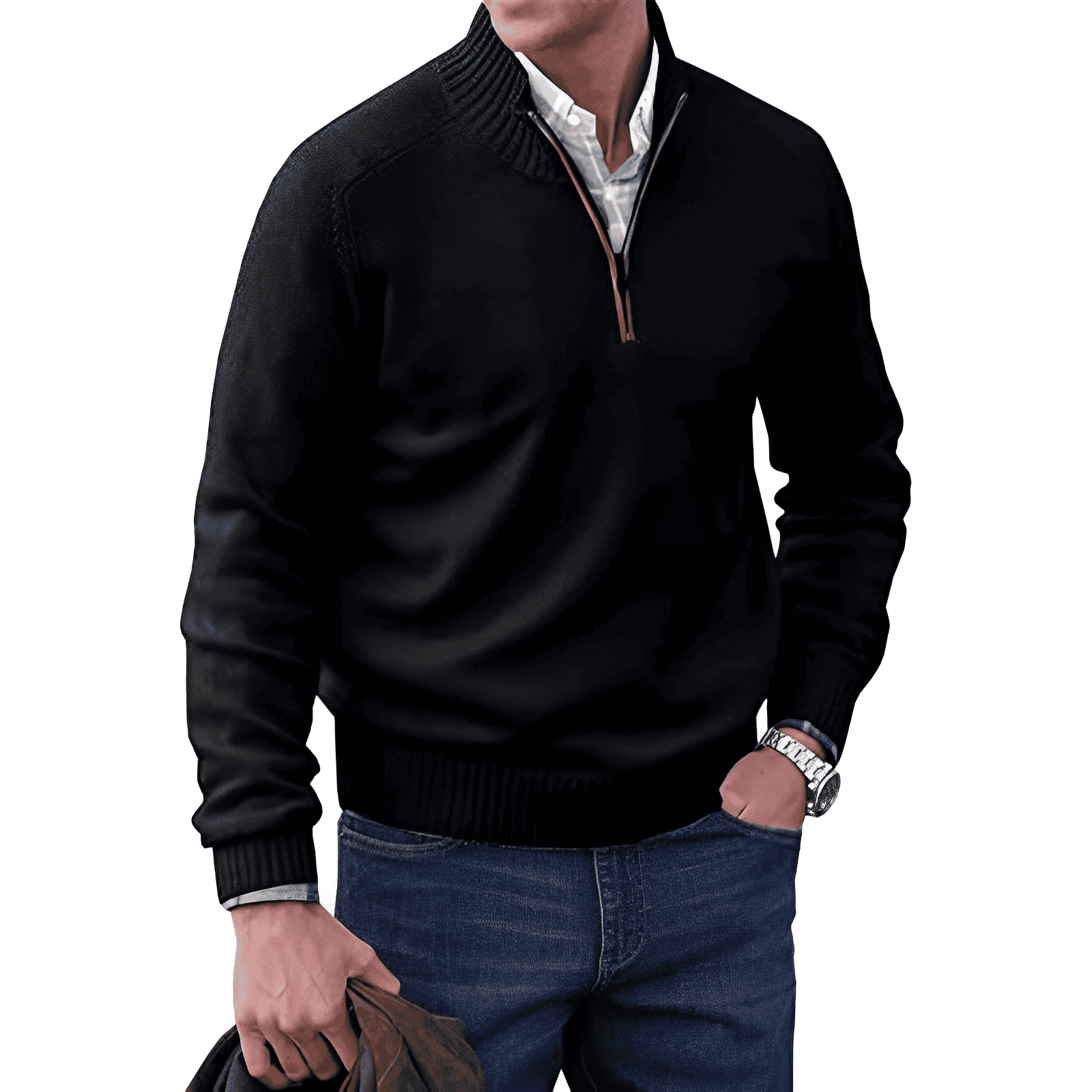 Amias Sweater | Men's Quarter Zip Pullover