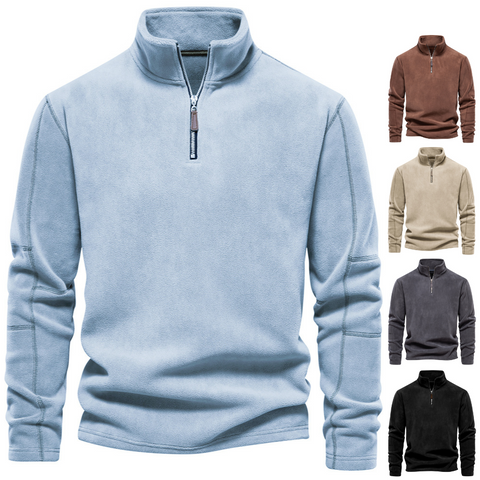 Andrew Fleece Sweater | Men's Thick Warm Fleece Zip-Up
