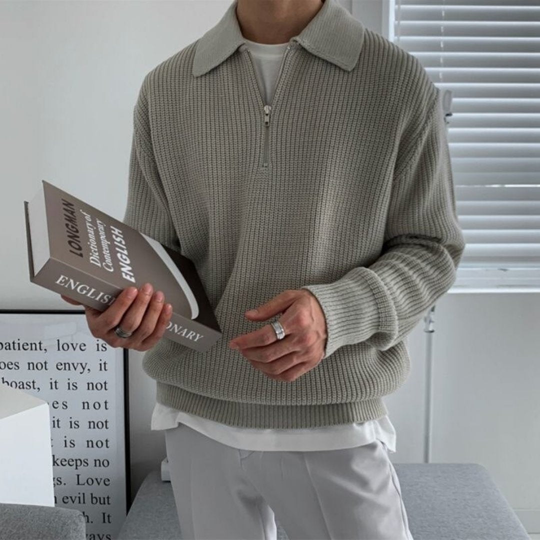 Anova Sweater | Men's Classic Long Sleeve Knit Jumper